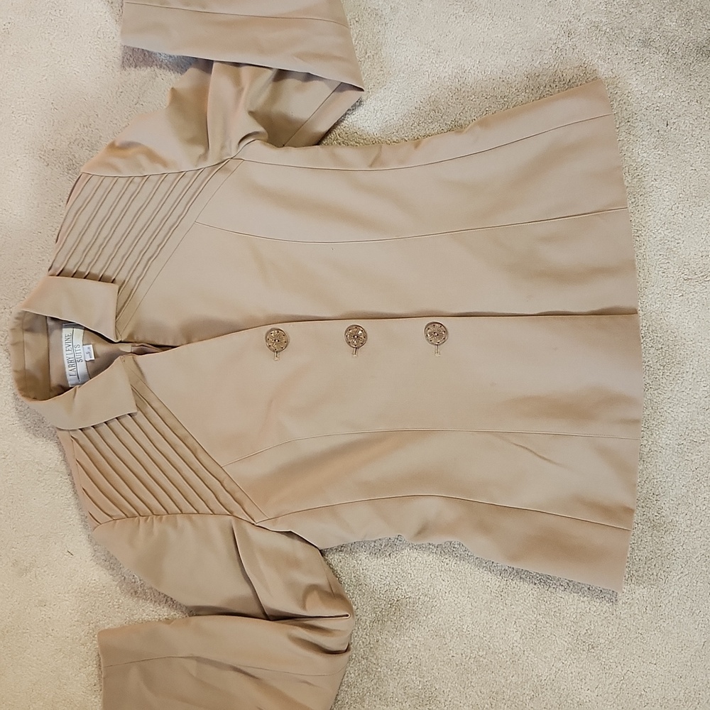 Vintage Larry Levine Suit Jacket Tan - Size 6